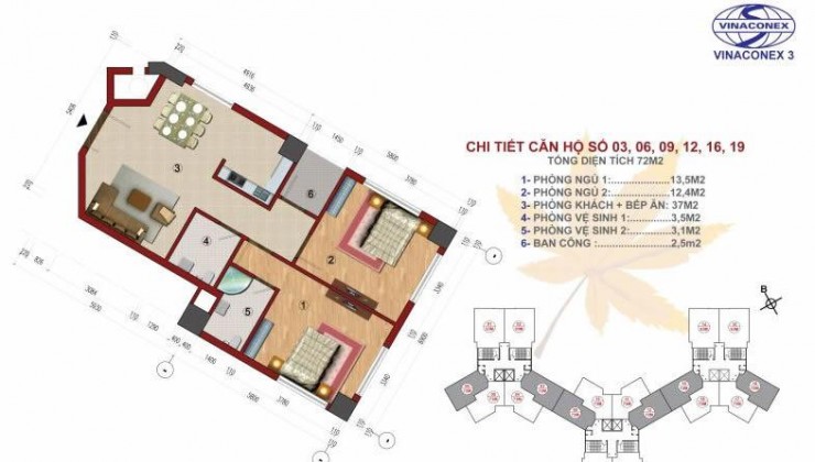 Bán gấp căn 2n2vs Tòa CT1 Vinaconex 3 Trung Văn 72m2 giá bán 3,348 tỷ đối diện Tòa BHXH